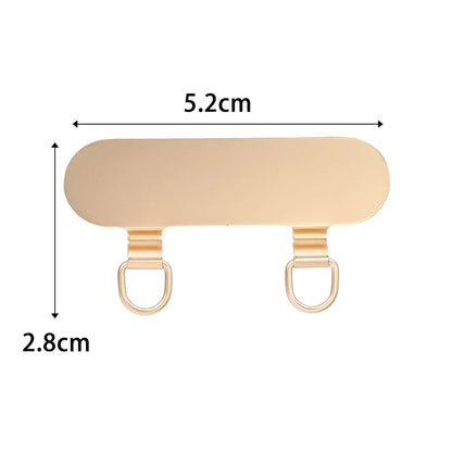 New Dual Ear Stainless Steel Patch Mobile Phone Case Metal Card Clip Anti Drop Lanyard Connection Fixed Gasket Tether Tabs