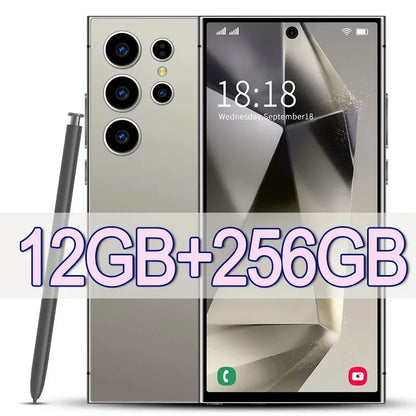 PC New For S26 Ultra Smartphone 7.3inch HD 5G Snapdragon 8Gen3 16GB+1TB Android 14 8000mAh 70+108MP Mobile phone Face Recognition