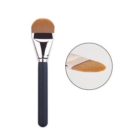 New Foundation Make-up Brush Round Head Ultra-thin Foundation Make-up Brush Liquid Foundation Flat Head Facial Mask Makeup Tool