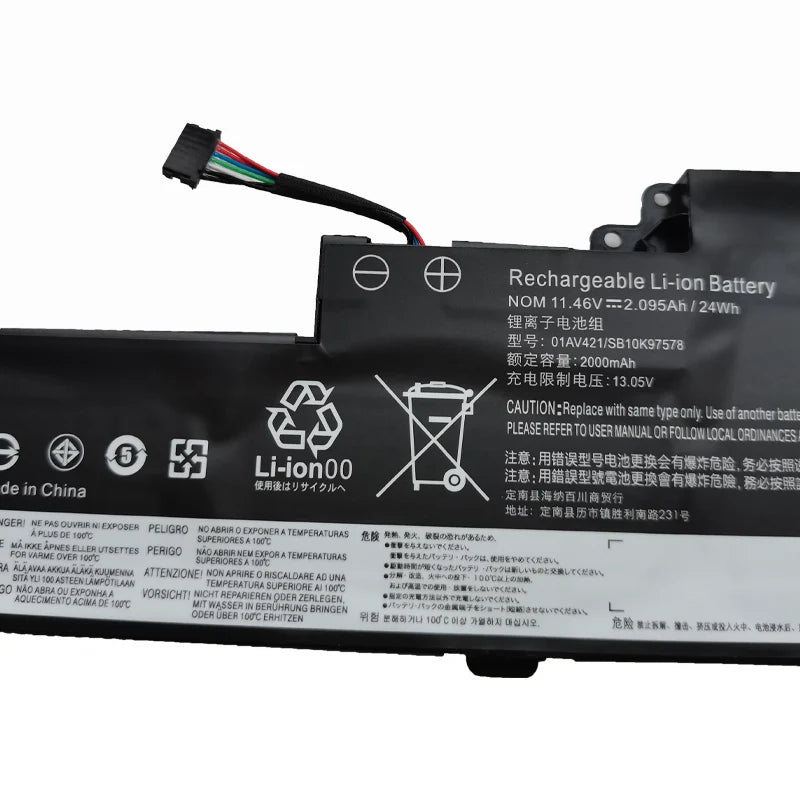 PC New Internal Battery For Lenovo ThinkPad T470 T480 A475 A485 TP25 01AV419 01AV421 01AV489 01AV420 SB10K97576 SB10K97578