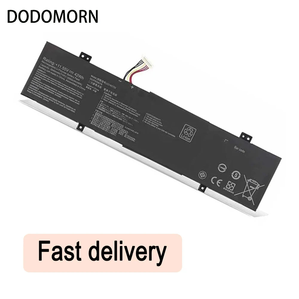 PC New Laptop Battery C31N1733 For ASUS VivoBook Flip 14 TP412FA TP412UA Series 11.55V 42Wh 3640mAh High Quality 2 Year Warranty