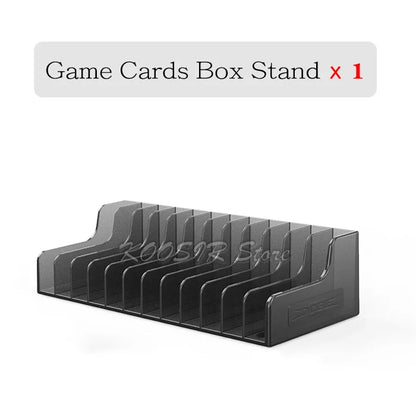 New Nintendoswitch SwitchOLED Game Cards Box Stand Storage Case Desktop Holder Bracket For Nintendo Switch OLED Accessories