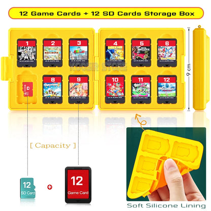 New Nintendoswitch SwitchOLED Game Cards Box Stand Storage Case Desktop Holder Bracket For Nintendo Switch OLED Accessories