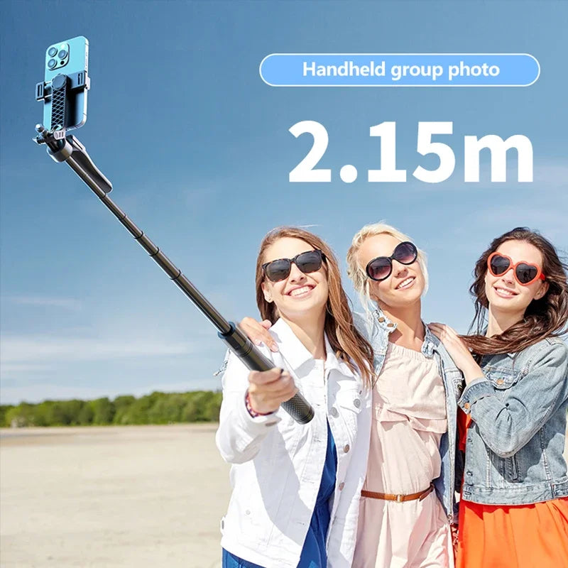 PCNew Portable Handheld Fill Light Selfie Stick Anti Shake 360° Rotation St