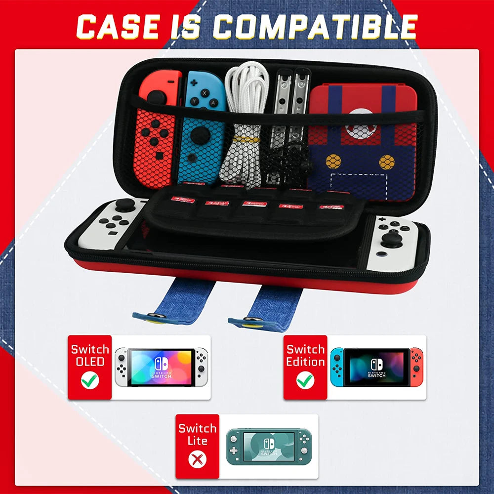 New Portable Nintend Switch Console Carrying Bag Accessories EVA Storage Hard Case Bundle Nintendo switch oled Travel Cover Set