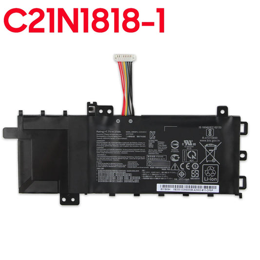 PC New Replacement Battery C21N1818 For ASUS Vivobook 15 X509 X515 F512UB X512DA X512 A512JA A512 F512 X412 X712 X515E B21N1818