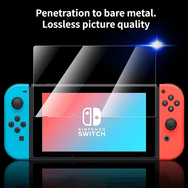 New Tempered Glass Screen HD Protector Compatible-Nintendo Switch OLED Hard Protector Film  Switch OLED Game Console Film