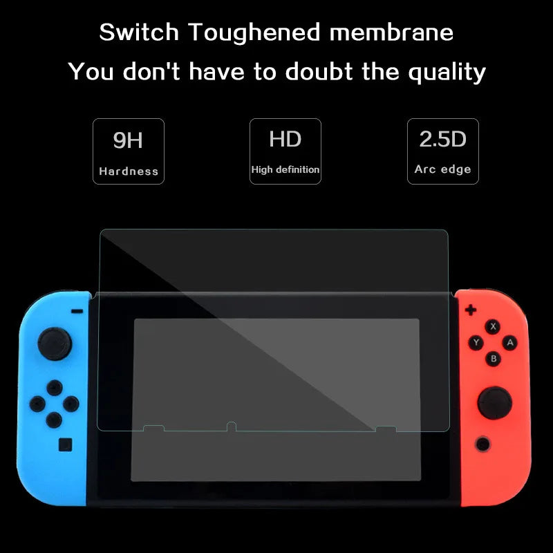 New Tempered Glass Screen HD Protector Compatible-Nintendo Switch OLED Hard Protector Film  Switch OLED Game Console Film