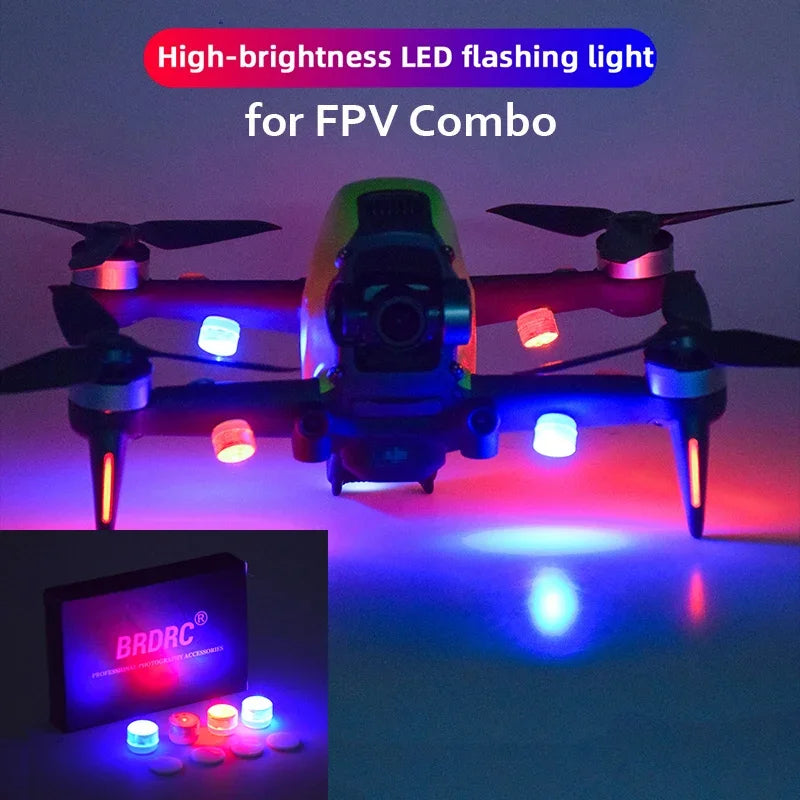 Night Flight LED Flash Light Signal Lamp  DJI NEO/Avata 2/Mavic 3/2/Mini 3 Pro/Air 2/2 Pro Zoom/FIMI X8 SE 2020 Accessory