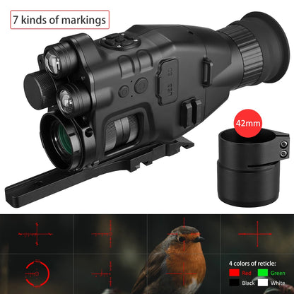 Night Vision device with/ Wifi APP 200M Range NV Scope 940nm IR Night Vision Sight Hunting Trail Camera Telescope Riflescope