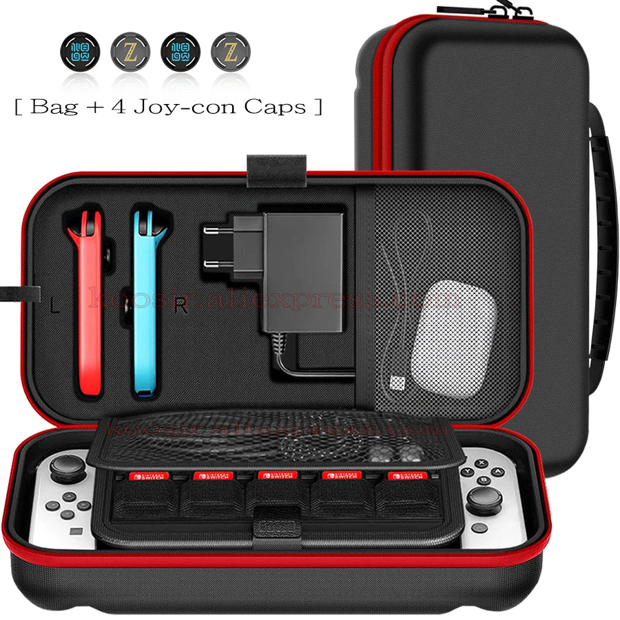 Nintend Switch Large Storage Bag SwitchOLED Portable Carrying Case Anti-Scratch Oxd Cloth Travel Bag  Nintendo Switch OLED