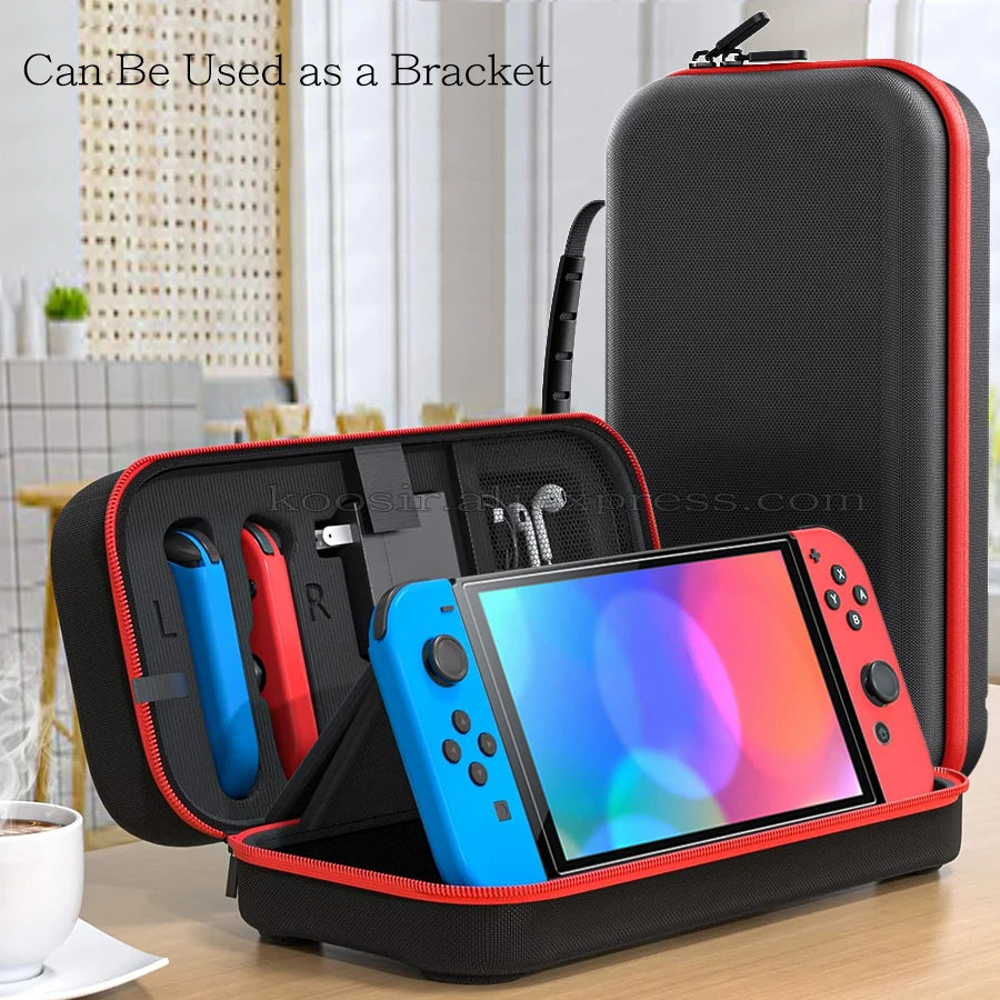 Nintend Switch Large Storage Bag SwitchOLED Portable Carrying Case Anti-Scratch Oxd Cloth Travel Bag  Nintendo Switch OLED