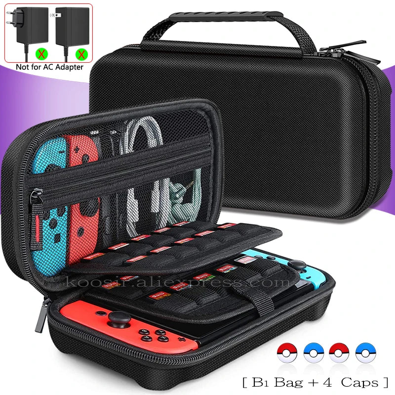 Nintend Switch Large Storage Bag SwitchOLED Portable Carrying Case Anti-Scratch Oxd Cloth Travel Bag  Nintendo Switch OLED