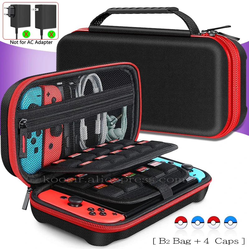 Nintend Switch Large Storage Bag SwitchOLED Portable Carrying Case Anti-Scratch Oxd Cloth Travel Bag  Nintendo Switch OLED