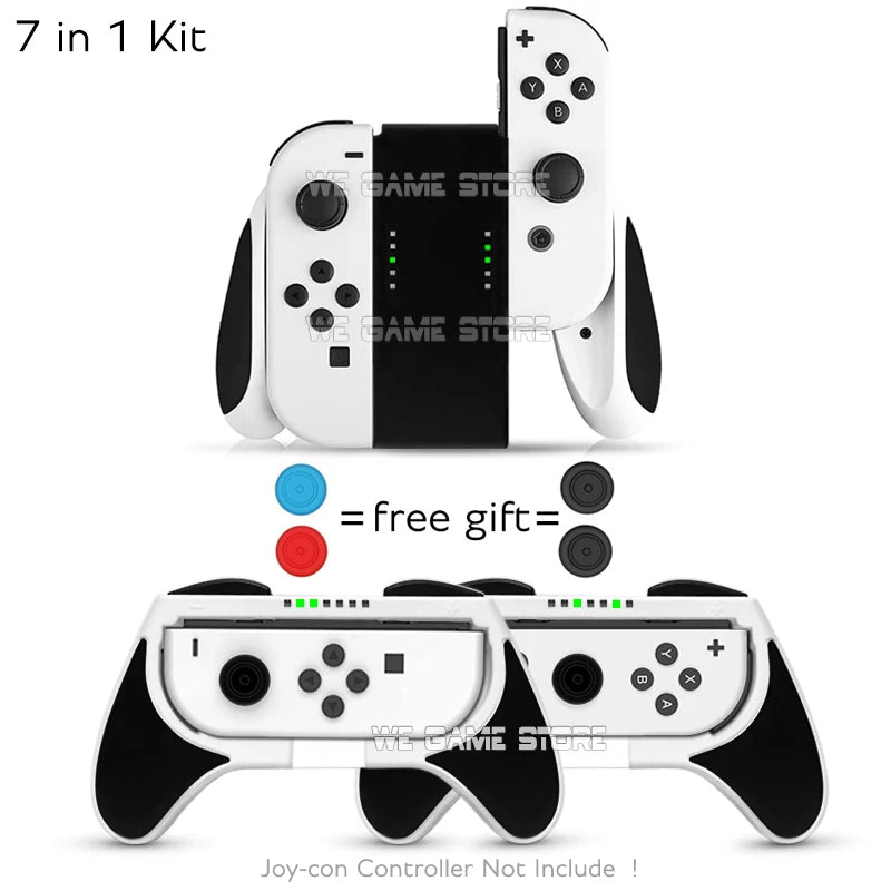 NintendoSwitch Accessories Racing Steering Wheel Nintend Switch Handle Grips Nitendo Joycon Cap  Nintendo Switch OLED Gamepad