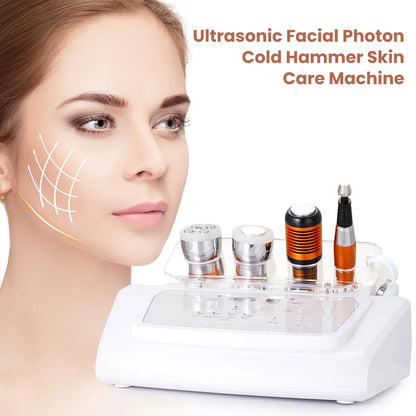 PC No-Needle Mesotherapy Ultrasonic Facial Photon Cold Hammer Skin Care Bio