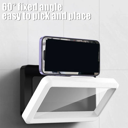 No Trace Hanging Bathroom Waterproof Mobile Phones Holder Stand 360° Rotataion Stretchable Cellphone Bracket Sealing Case Cover