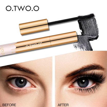 O.TWO.O 3D Mascara Lengthening Black Lash Eyelash Extension Eye Lashes Brush Beauty Makeup Long-wearing Gold Color Mascara