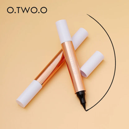 O.TWO.O Eyeliner Stamp Black Liquid Eyeliner Pen Waterproof Fast Dry Double-ended Eye Liner Pencil Make-up  Women Cosmetics