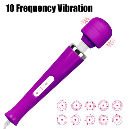 OLO Erotic Toy 10 Speeds EU/US Plug Big Size AV Rod Stick  Sex Toys  Women  Stimulator Magic Wand