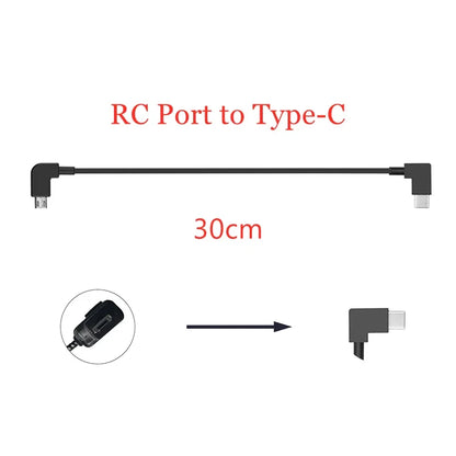 OTG Data Cable  DJI Mavic Pro/Air/Mavic 2 Zoom PRO/Mavic Mini/Mini SE Remote Controller Tablet Phone RC Accessory