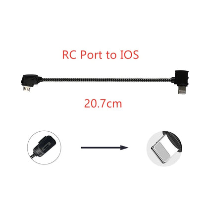 OTG Data Cable  DJI Mavic Pro/Air/Mavic 2 Zoom PRO/Mavic Mini/Mini SE Remote Controller Tablet Phone RC Accessory