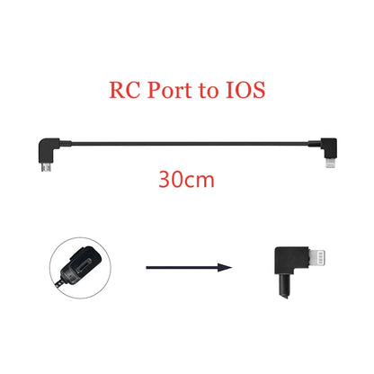 OTG Data Cable  DJI Mavic Pro/Air/Mavic 2 Zoom PRO/Mavic Mini/Mini SE Remote Controller Tablet Phone RC Accessory