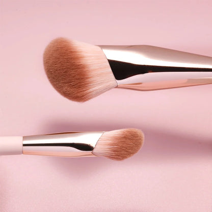 OVW Makeup Brushes Liquid Foundation Concealer Blending Blush Brush 2PCS Oblique Head Face Contour Professional Makeup Tool