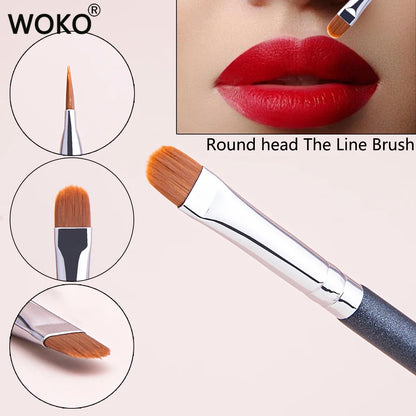 Oblate The Line Brush Ultra-thin Lip Line Eyebrow Concealer Brushes Detail Concealer Makeup Tool Lip Brow Contour The Line Brush