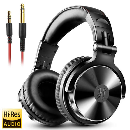 PCOneodio Professional DJ Headphones Over Ear Studio Monitor Headset With M