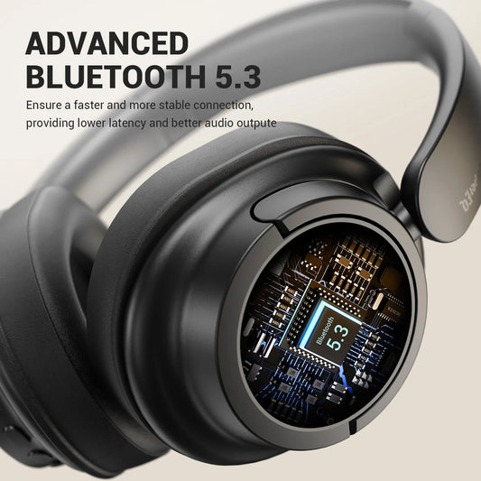 Casque sans fil PCOneodio SuperEQ V16 Casque supra-auriculaire Bluetooth 5.3 Wi