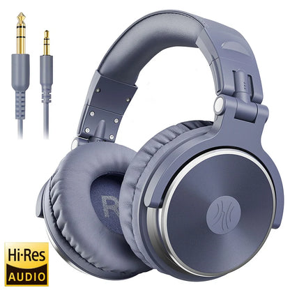 PCOneodio Wired Headphones Professional Studio DJ Headphone With Microphone