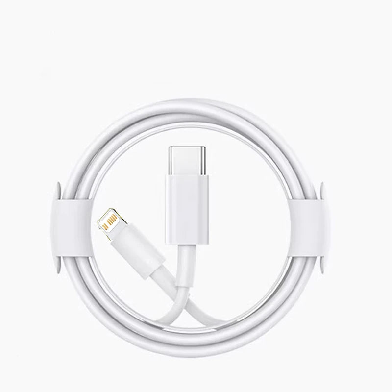 PC Original 30W USB Cable For Apple iPhone 14 13 12 11 Pro Max 7 8 Plus XS XR Fast Charging USB C TO iOS Cable Charger Accessories