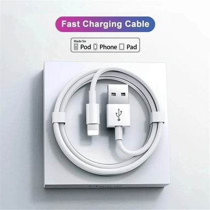 PC Original 30W USB Cable For Apple iPhone 14 13 12 11 Pro Max 7 8 Plus XS XR Fast Charging USB C TO iOS Cable Charger Accessories