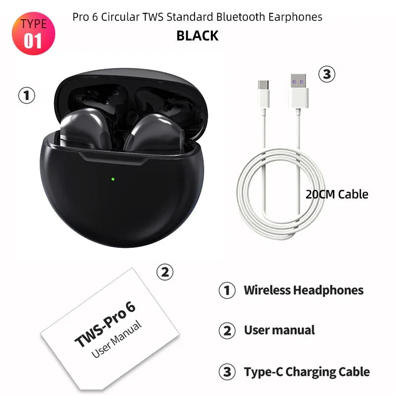 PCOriginal TWS Bluetooth Headphones Wireless Earbuds Hifi New Fone Bluetoot