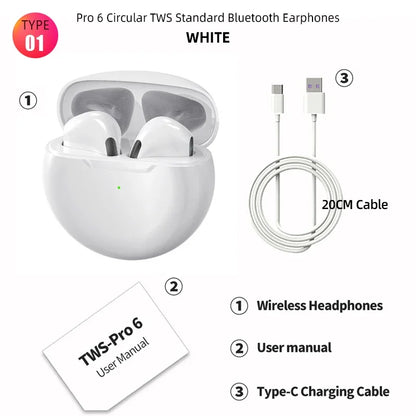 PCOriginal TWS Bluetooth Headphones Wireless Earbuds Hifi New Fone Bluetoot