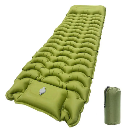 PC Outdoor Camping Inflatable Mattress Sleeping Pad With Pillows Ultralight