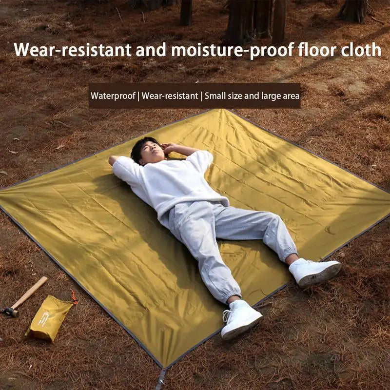 PC Outdoor Camping Mat Waterproof Camping Tarp Thicken Picnic Mat Foldable