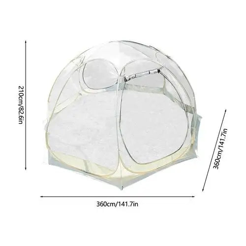 PC Outdoor Camping Tent Waterproof Transparent Dome Tent 4-8 Person Quick O