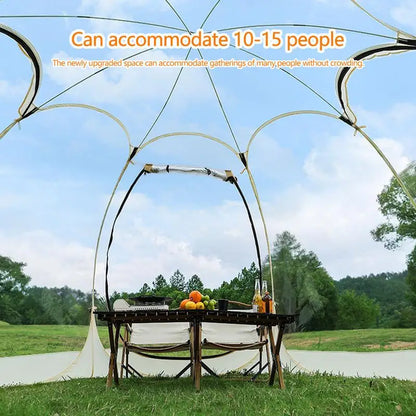 PC Outdoor Camping Tent Waterproof Transparent Dome Tent 4-8 Person Quick O