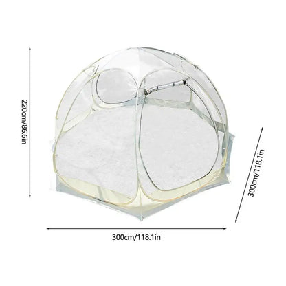 PC Outdoor Camping Tent Waterproof Transparent Dome Tent 4-8 Person Quick O