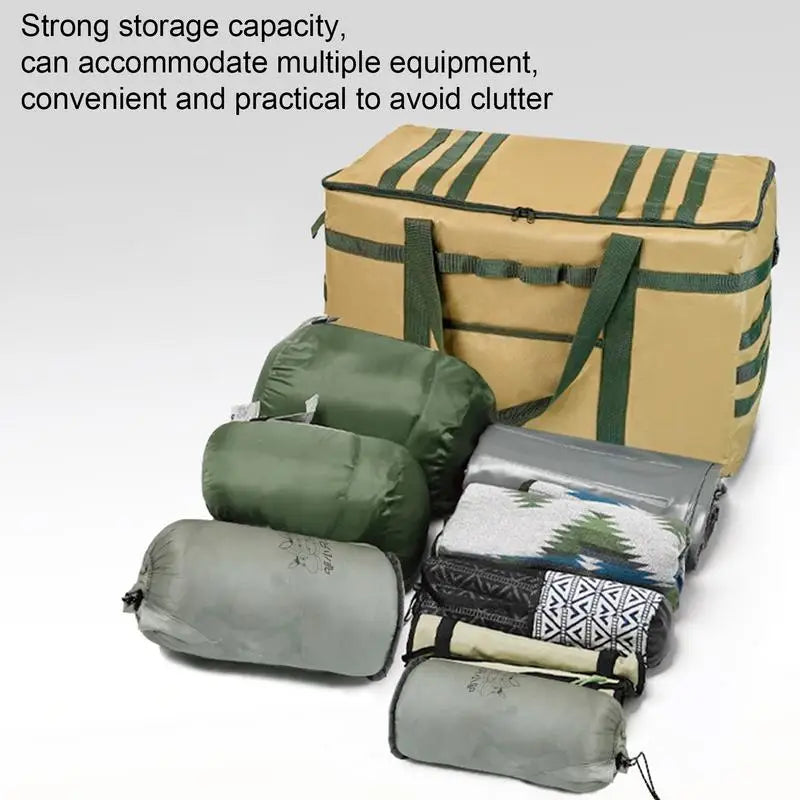 PC Outdoor Camping Tote Bag Large Capacity Storage Lamp Tableware Bag Campi