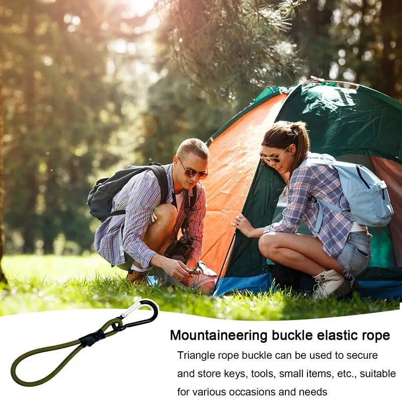 PC Outdoor Climbing Buckle Elastic Rope Tent Hook Multi-Functional Camping