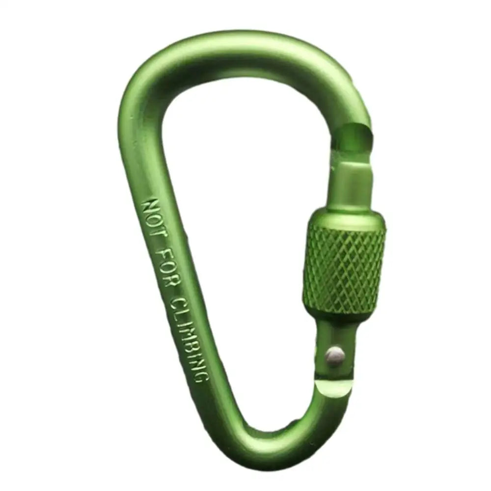 PC Outdoor Climbing Carabiner D Shaped Paracord Tensioner Key Chain Clip Al