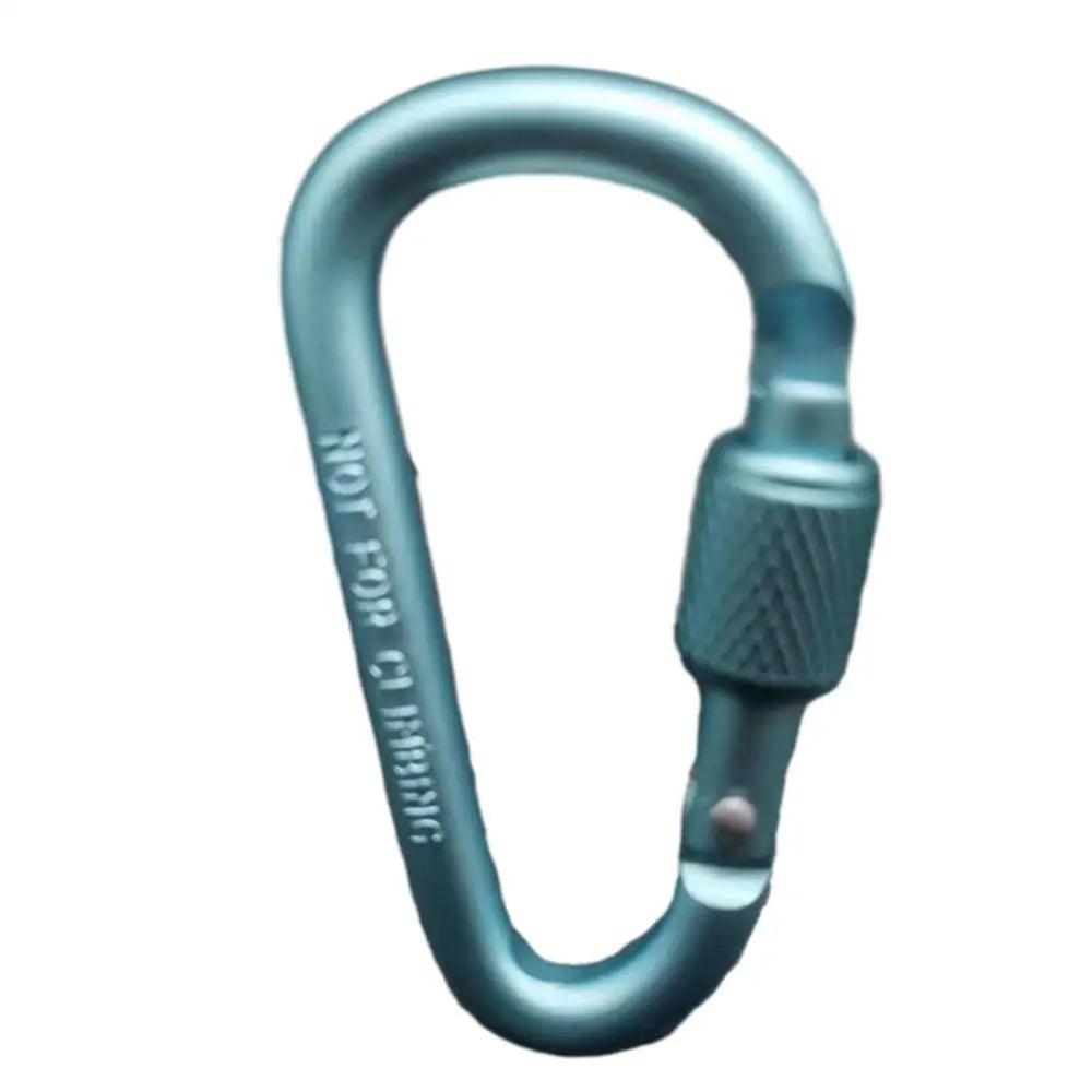 PC Outdoor Climbing Carabiner D Shaped Paracord Tensioner Key Chain Clip Al