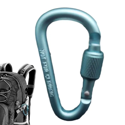 PC Outdoor Climbing Carabiner D Shaped Paracord Tensioner Key Chain Clip Al