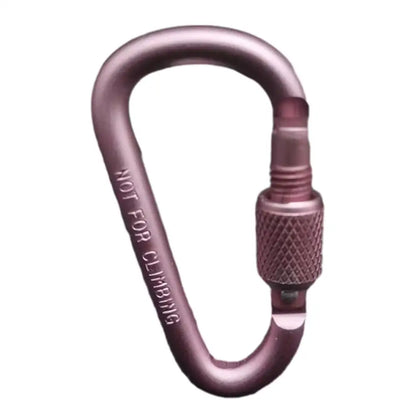 PC Outdoor Climbing Carabiner D Shaped Paracord Tensioner Key Chain Clip Al