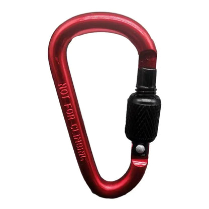 PC Outdoor Climbing Carabiner D Shaped Paracord Tensioner Key Chain Clip Al