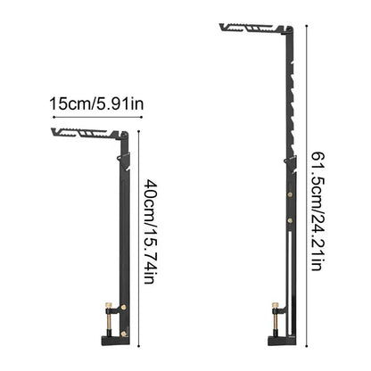 PC Outdoor Hiking Stainless Steel Detachable Lamp Post Pole Portable Campin