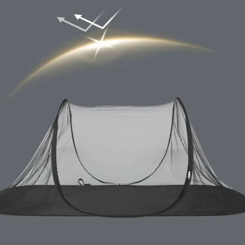 PC Outdoor Hiking Tent Adjustable Gnat Net For Single Bed Hand Throwing Boa